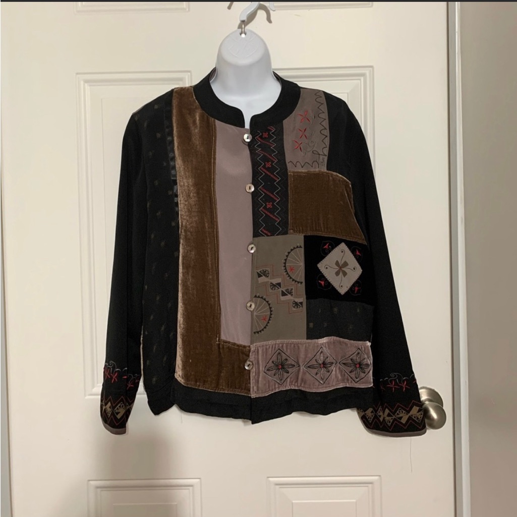Chico’s Vintage Patchwork Jacket
